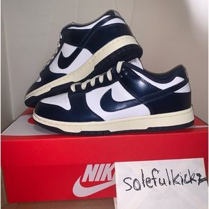 Nike Dunk Low Vintage Navy PRM Size 8 Wmns / 6.5 Men’s FN7197-100 100% Authentic